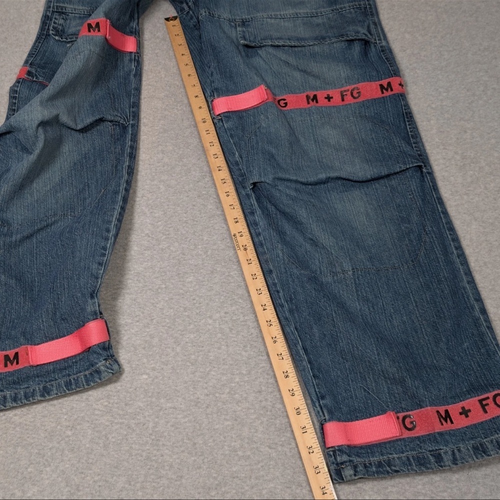 RARE VINTAGE Marithe Francois Girbaud Denim with Pink Tape Straps - Picture 8 of 16